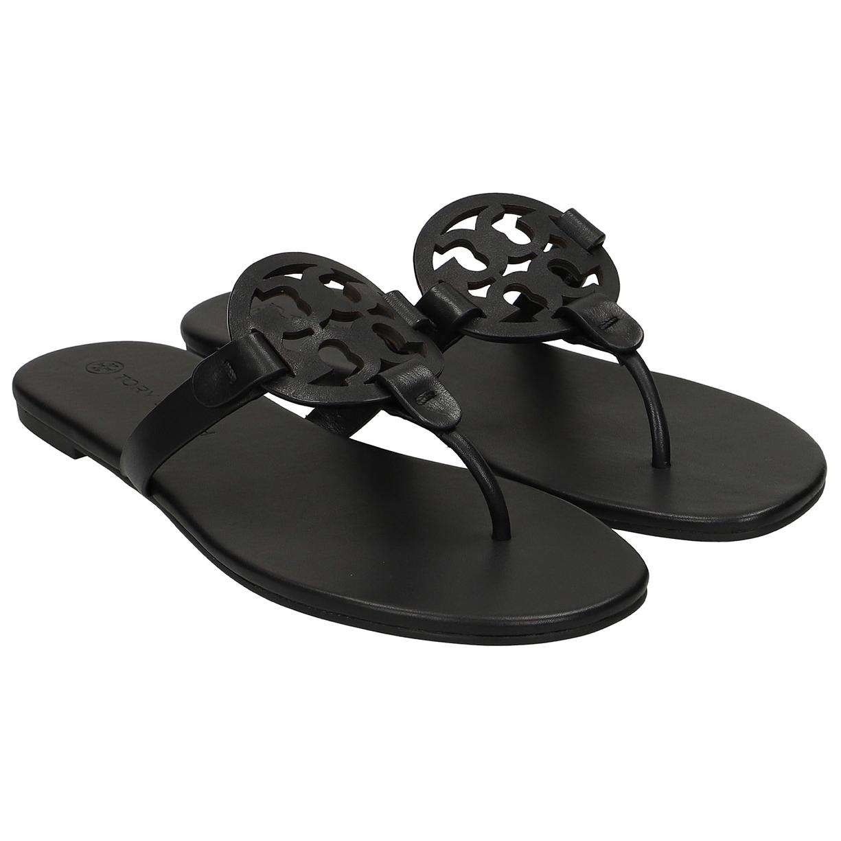 TORY BURCH Miller Soft Sandals Black Women's