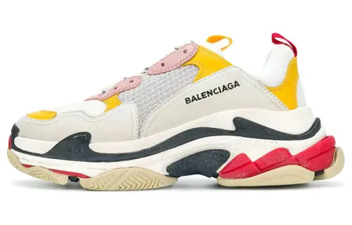 Balenciaga Triple S Sneakers 'White Yellow' Women's