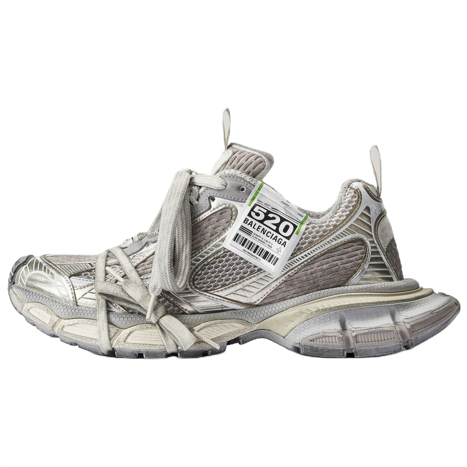 Balenciaga 3XL Low top Chunky Sneakers Women's Eggshell Color