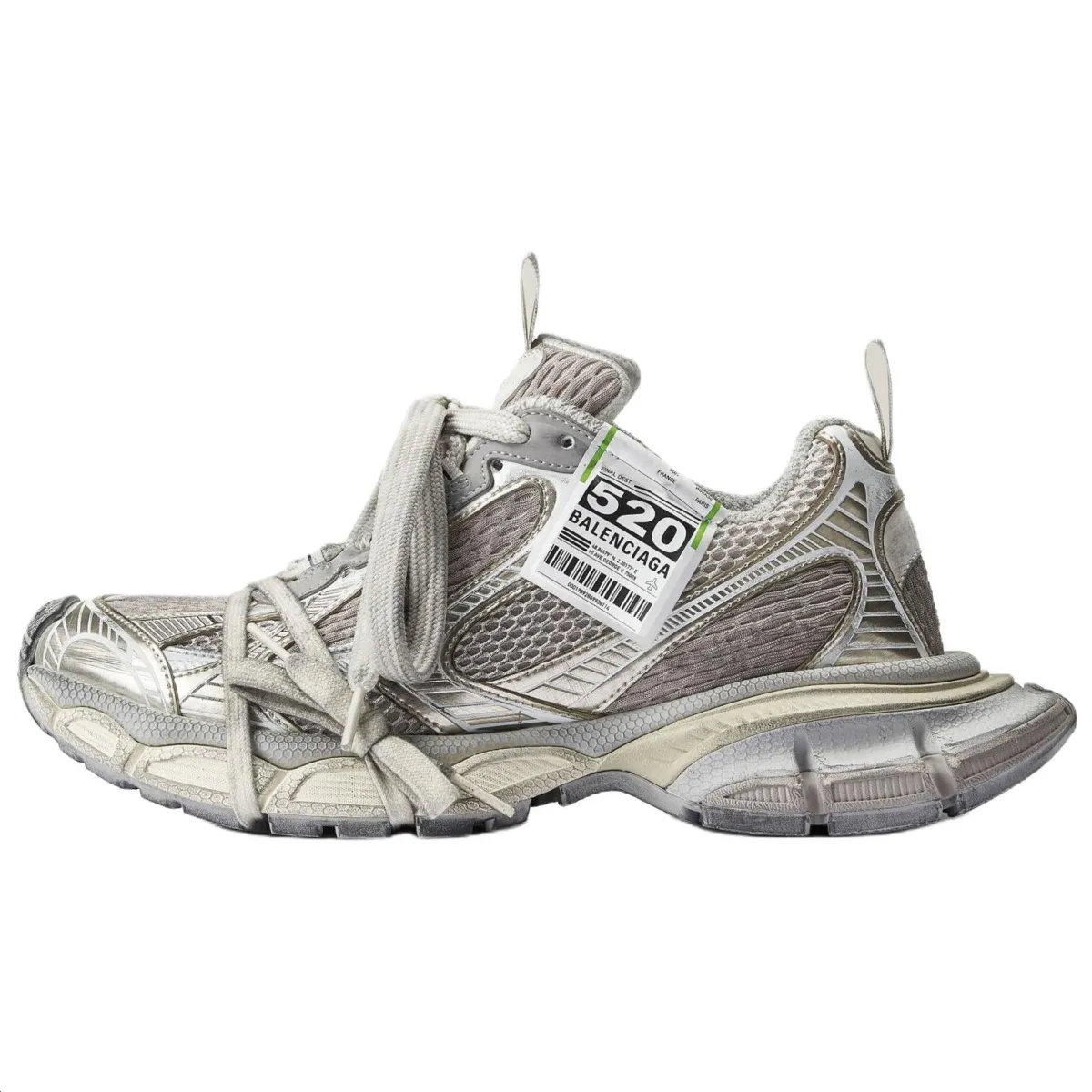 Balenciaga 3XL Low top Chunky Sneakers Women's Eggshell Color