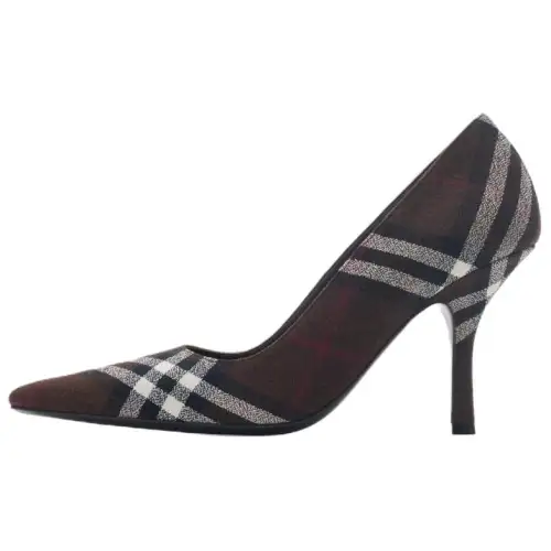 Burberry Dame Slim Heel High Heels 9cm Women's Mahogany Brown