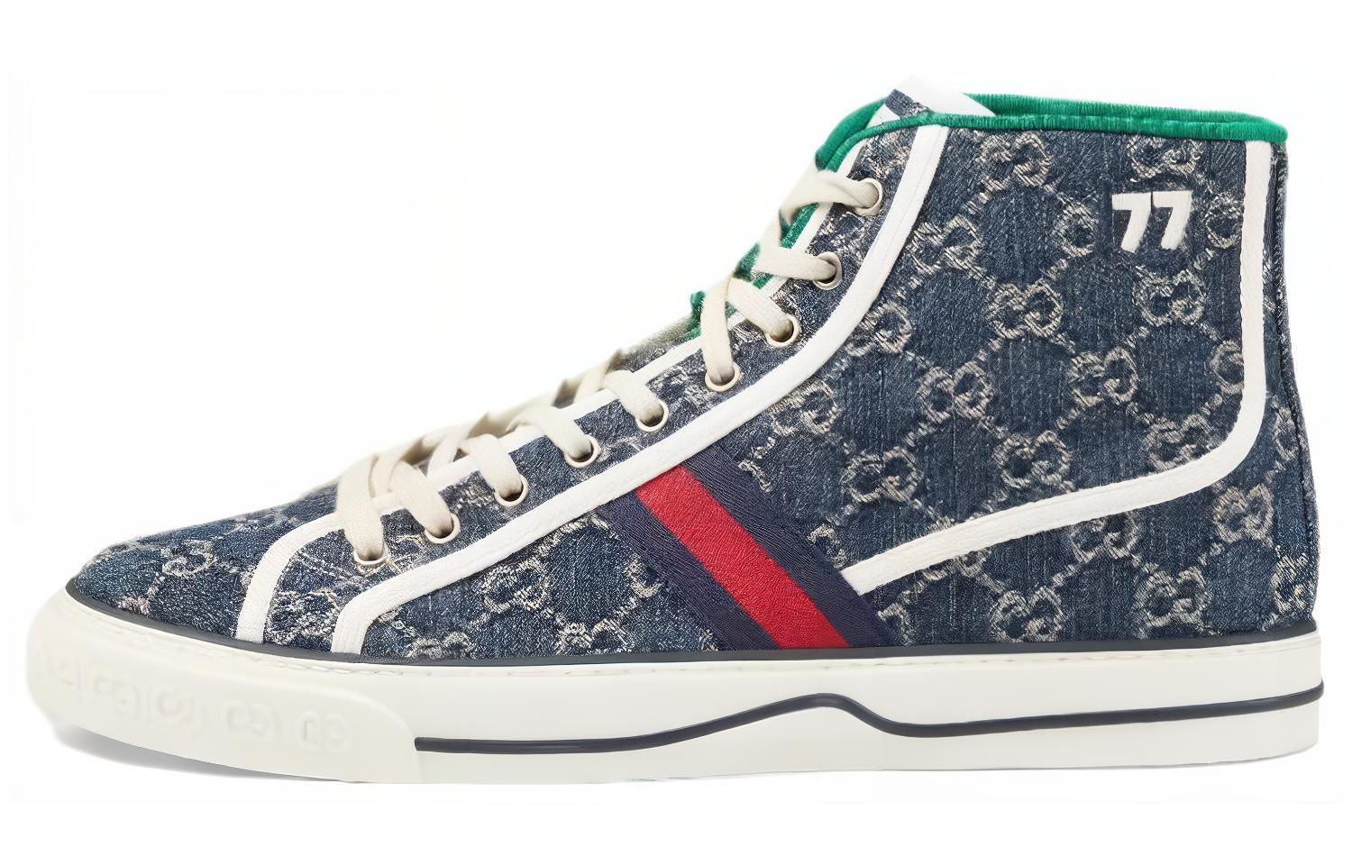 Мужские кеды Gucci Tennis 1977 (сине-красные)
