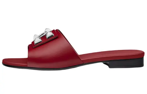 HERMES Dune Slide Slippers Women's Red