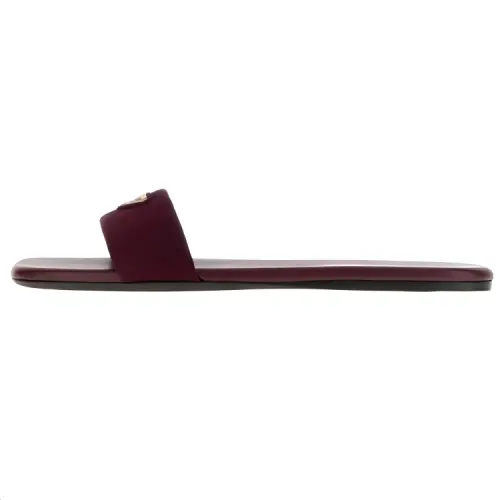 PRADA Slide Slippers Women's Eggplant Color
