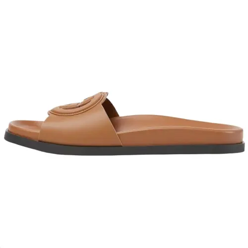 GUCCI Slide Slippers Women's Light Brown