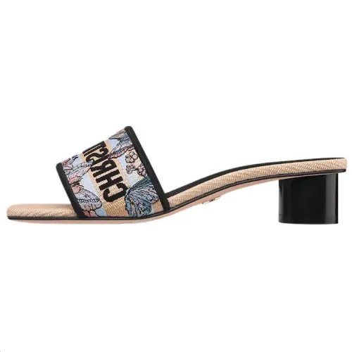 DIOR Dway Slide Slippers 3.5cm Women's Beige
