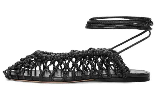 LOEWE Comfortable Round Toe Casual Shoes Women's Black