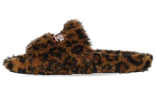 Balenciaga Furry Slides 'Leopard' Women's
