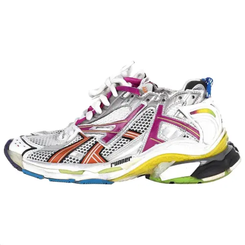 Balenciaga Runner Low top Casual Shoes Men's Silver