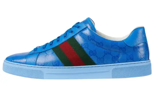 Gucci Ace 'GG Crystal Canvas - Blue'