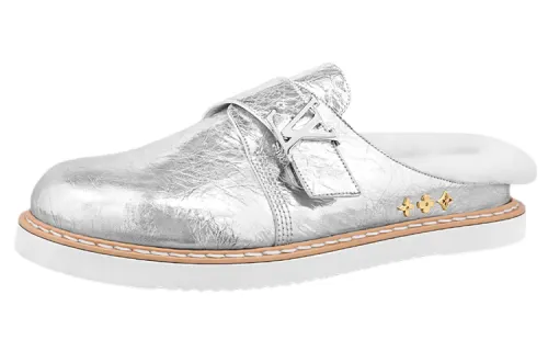 LOUIS VUITTON Lv Easy Mules 'Silver'