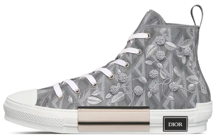 DIOR B23 High Top Lily Of The Valley Embroidery