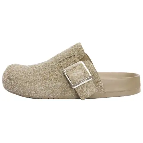 LOEWE Ease Closed Toe Slippers Men's Khaki Green