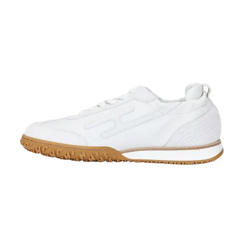 HERMES Jet Leather Low top Casual Shoes Men's White