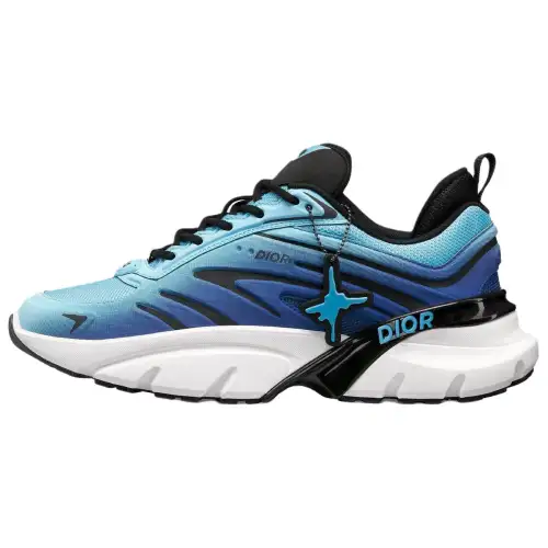 DIOR And LEWIS HAMILTON B44 Blade Low top Casual Shoes Men's Blue Limited Edition Numbered Edition