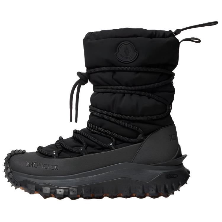 Женские сапоги Moncler (черные)