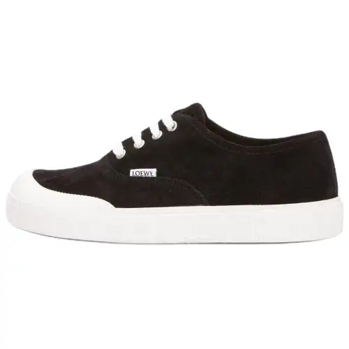 LOEWE Terra Vulca Suede Low top Skateboard Shoes Women's Black