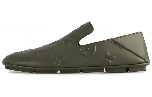 LOUIS VUITTON Driver Casual Shoes Men's Green