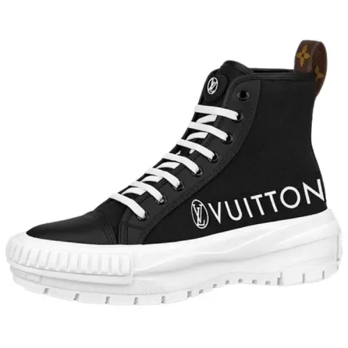 LOUIS VUITTON Squad Platform Ankle Sneakers 'Black' Women's
