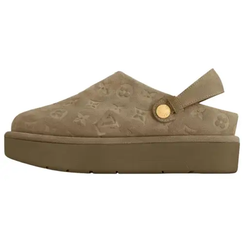 LOUIS VUITTON Aspen Casual Shoes Women's Khaki Green