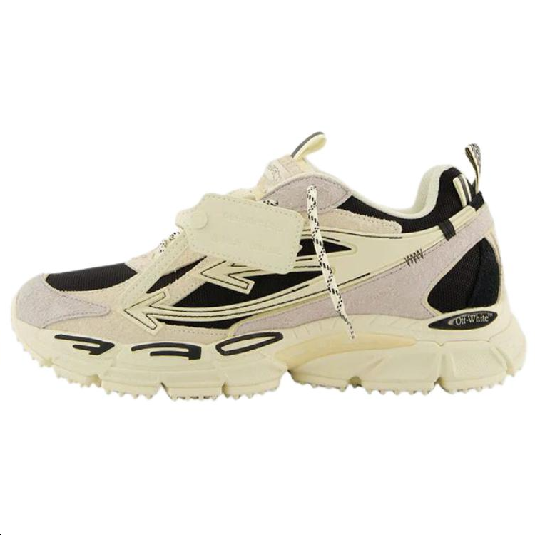 Мужские кроссовки OFF-WHITE Be Right Back (бежево-черные)