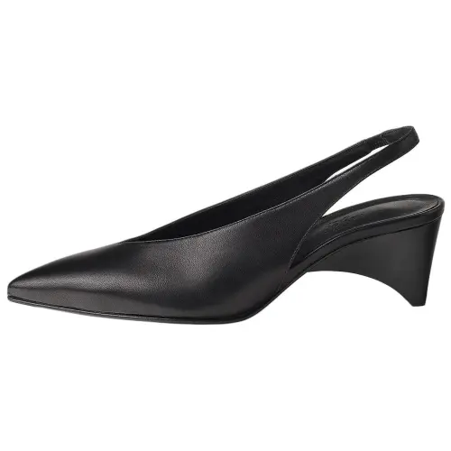 HERMES Intime Cone Heel High Heels 5.5cm Women's Black