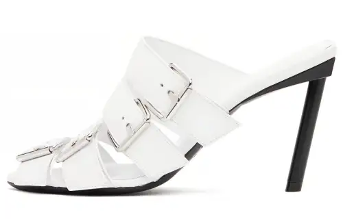 Balenciaga Slim Heel High Heels 8cm Women's White