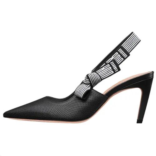 DIOR Toujours Slim Heel High Heels 8cm Women's Black