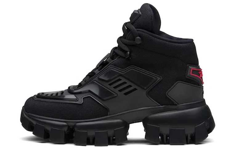 PRADA Cloudbust Thunder Casual Shoes Women's High Top Black