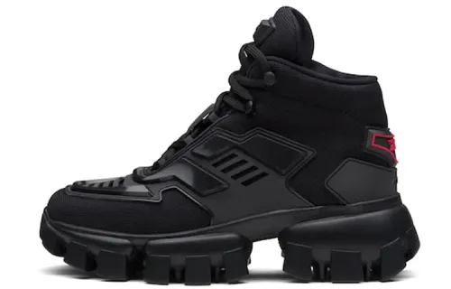 PRADA Cloudbust Thunder Casual Shoes Women's High Top Black