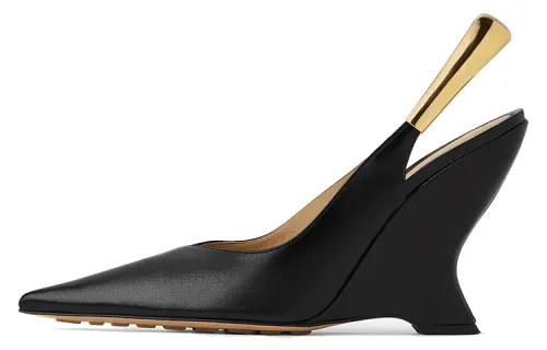 Bottega Veneta Pointed Toe Slingback Pumps