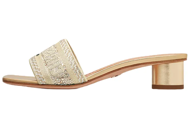 DIOR Dway Slide Slippers Women's Gold