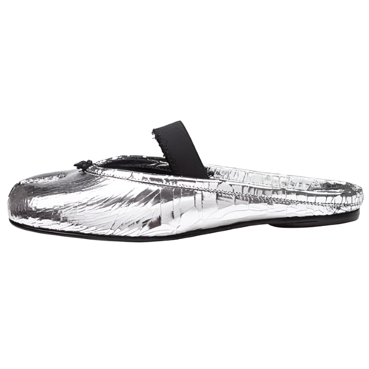 Женские сабо Maison Margiela (серебристые)
