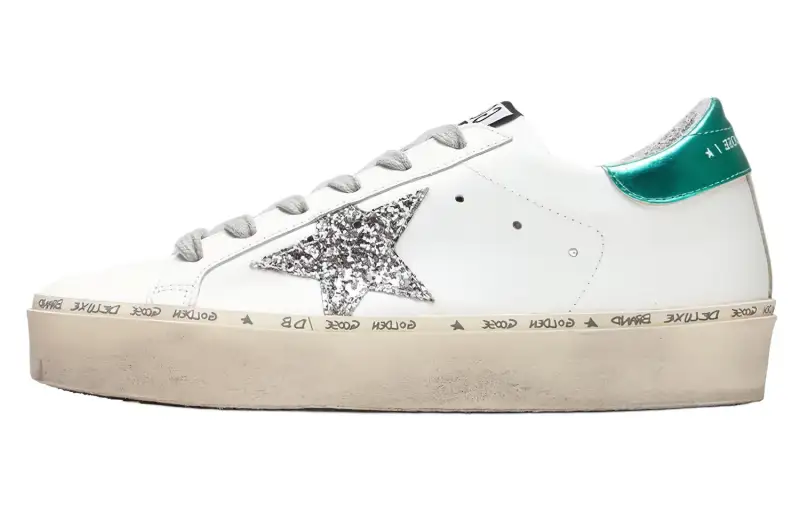 Golden Goose Hi Star Leather Low top Skateboard Shoes Women's