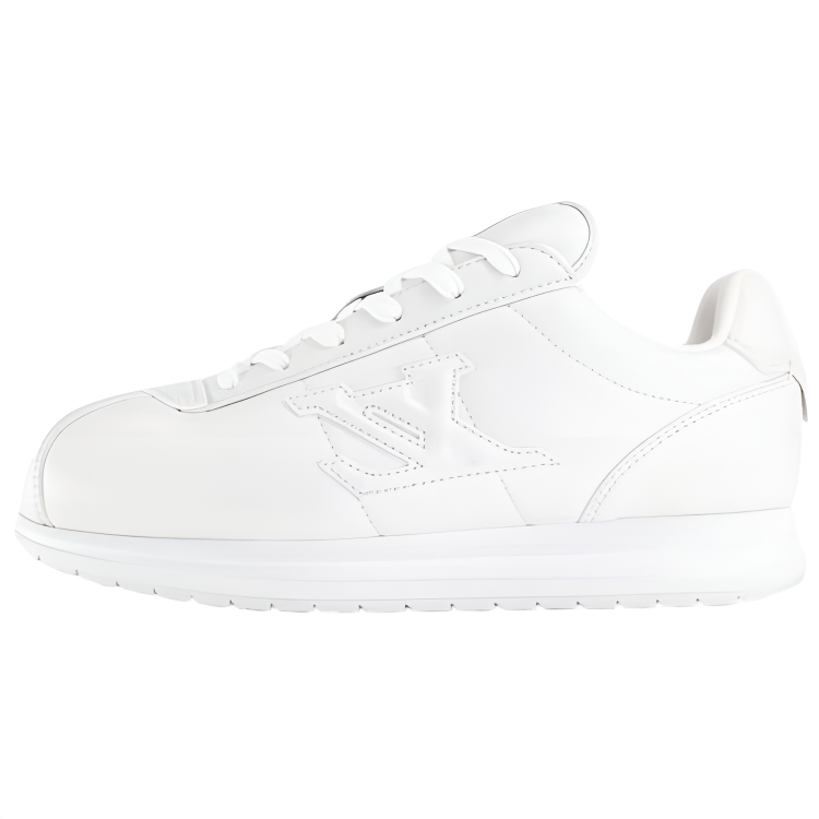 LOUIS VUITTON X Nigo Collaboration Buttersoft Low top Casual Shoes Unisex White