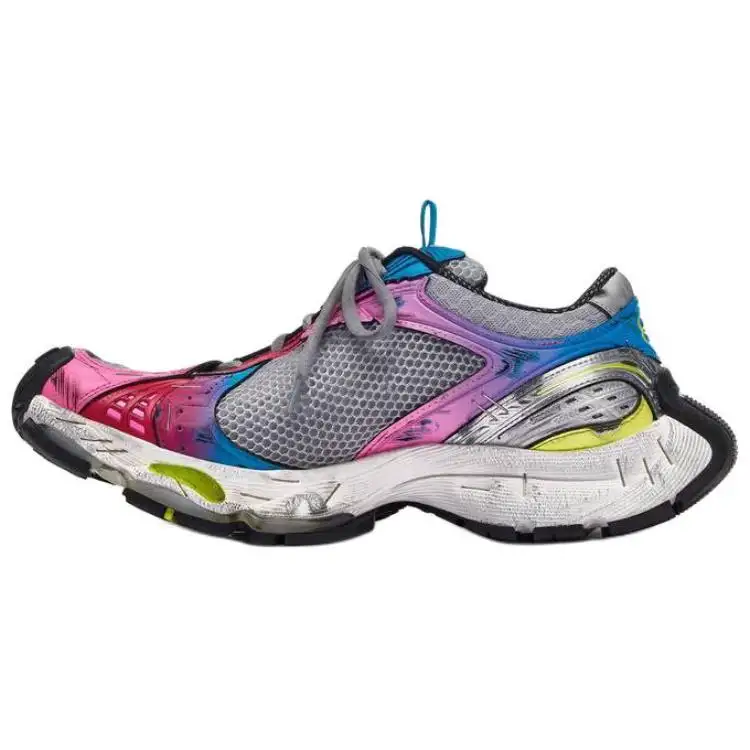 Balenciaga Stapler Low top Chunky Sneakers Women's Multicolor