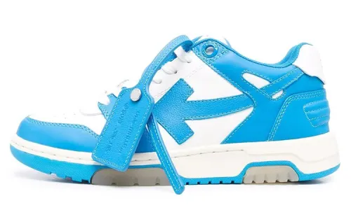 OFF WHITE Out Of Office Ooo Low Tops Blue White Women's