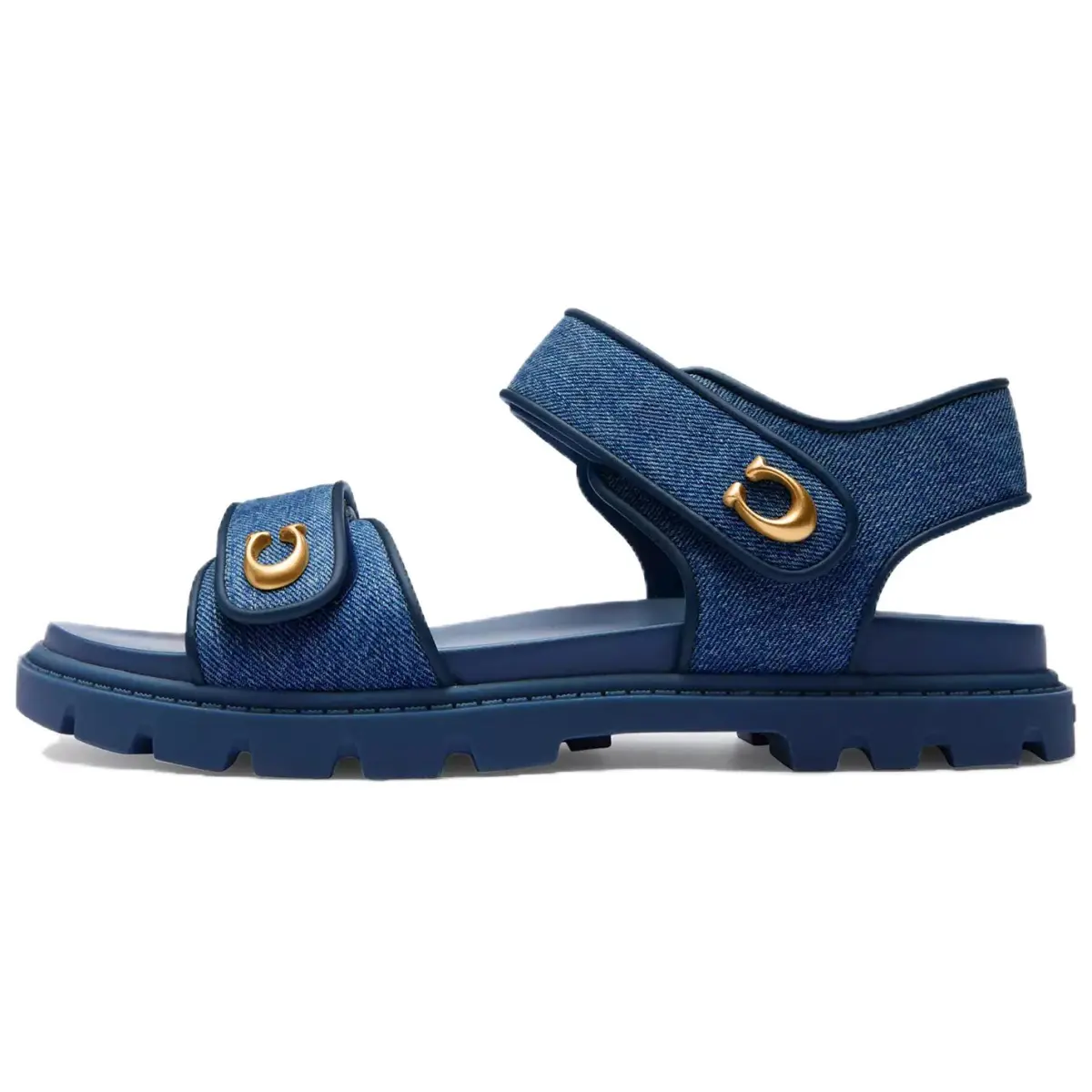 COACH Brynn One Strap Sandals Women's Blue