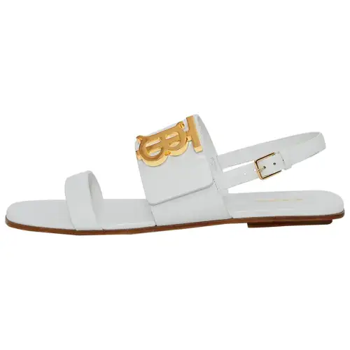 Burberry Monogram Stylish Sandal Women's White