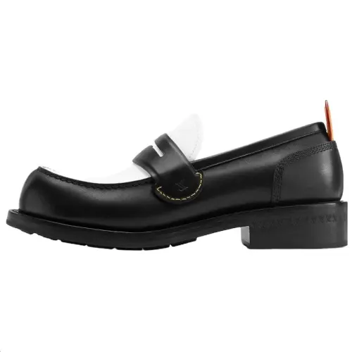 LOUIS VUITTON Nigo Collaboration Bubble FW25 Calfskin Casual Shoes Men's Black