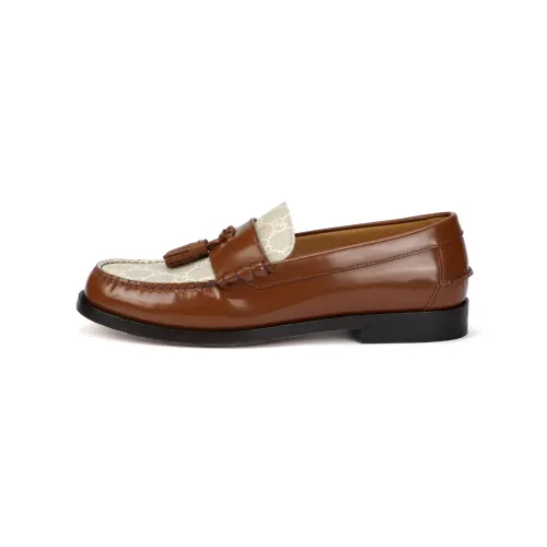 GUCCI GG Loafers Men's Brown