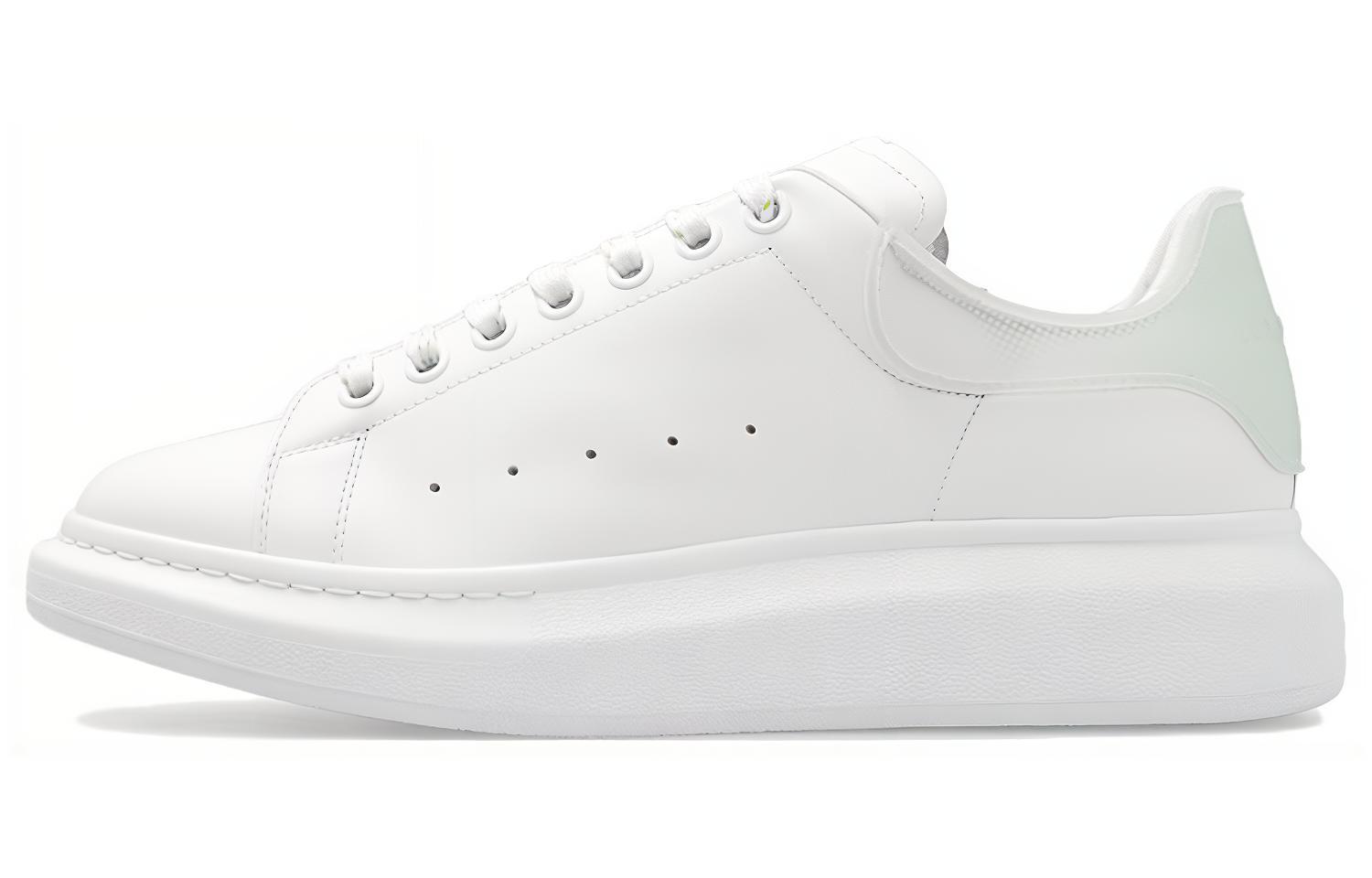 Мужские кеды Alexander McQueen Oversized Sneaker (бело-зеленые)