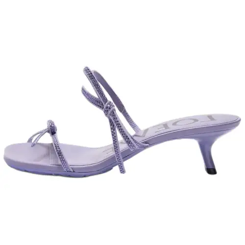 LOEWE Petal Rubber Slide Slippers 4.5cm Women's Purple