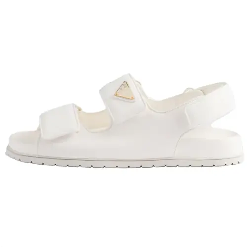 PRADA One Strap Sandals Women's White