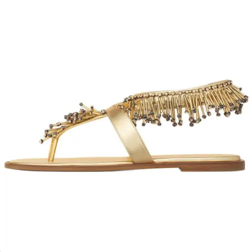 DIOR Eclat One Strap Sandals Women's Gold