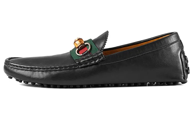 GUCCI Horsebit Casual Shoes Men's Black