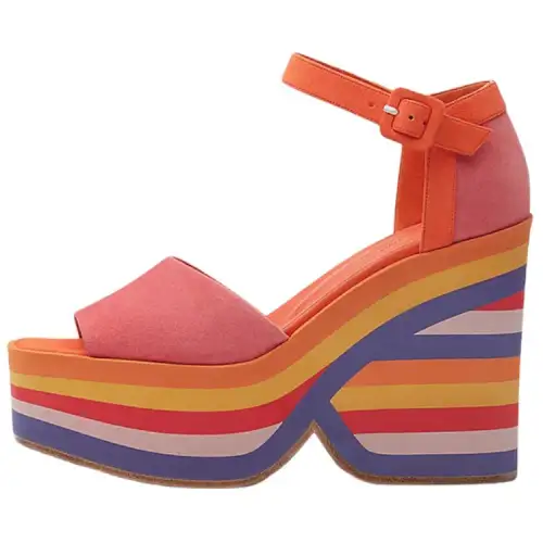 HERMES Early Goatskin Fashion Sandal Women's Multicolor