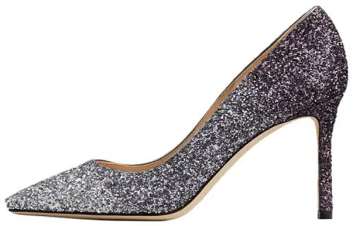 Jimmy Choo Romy 85mm Glitter-effect Pumps