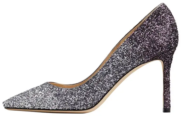 Jimmy Choo Romy 85mm Glitter-effect Pumps