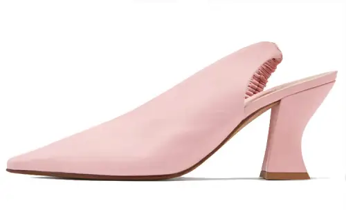 Bottega Veneta Almond Chunky Heel High Heels Women's Pink